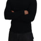 Dolce & Gabbana Elegant Black Wool Half Zip Turtleneck Sweater