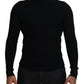 Dolce & Gabbana Elegant Black Wool Half Zip Turtleneck Sweater