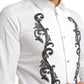 Dolce & Gabbana Italian Designer Slim Fit Tuxedo Shirt