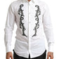 Dolce & Gabbana Italian Designer Slim Fit Tuxedo Shirt