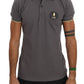 Roberto Cavalli Elegant Grey Cotton Polo Shirt