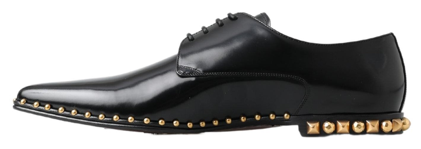 Dolce & Gabbana Elegant Studded Derby Formal Shoes