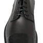 Dolce & Gabbana Elegant Derby Lace-Up Leather Shoes in Black