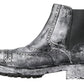 Dolce & Gabbana Elegant Black Faded Chelsea Ankle Boots