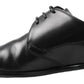 Dolce & Gabbana Classic Black Leather Derby Shoes