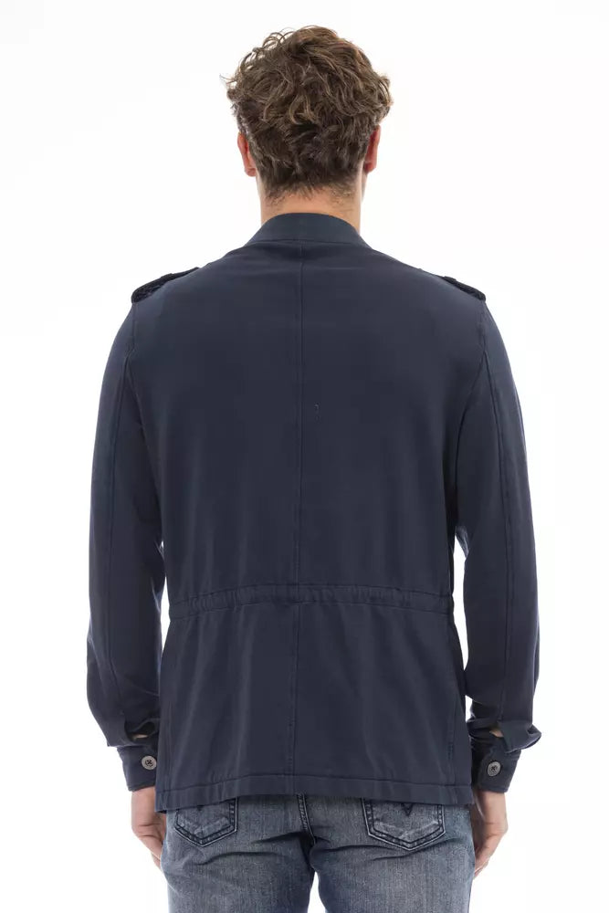 Distretto12 Blue Cotton Mens Jacket