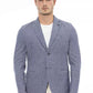 Distretto12 Blue Cotton Men Blazer