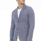 Distretto12 Blue Cotton Men Blazer