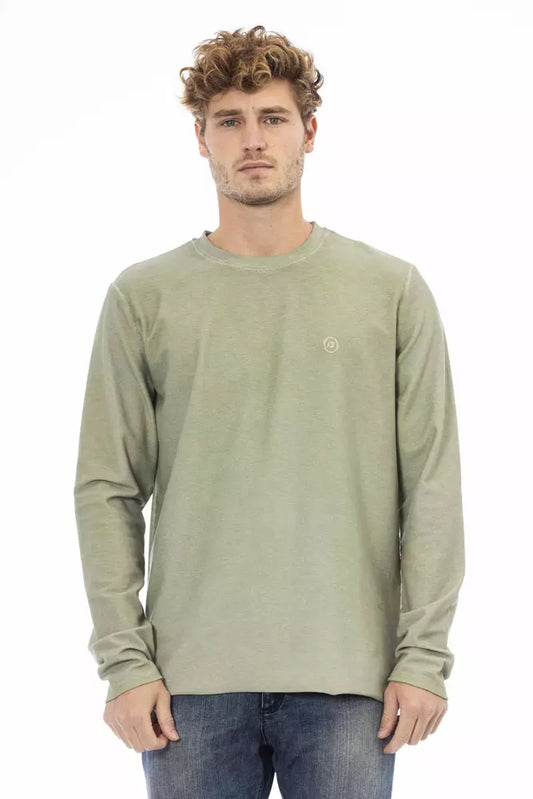 Distretto12 Green Cotton Men Sweater