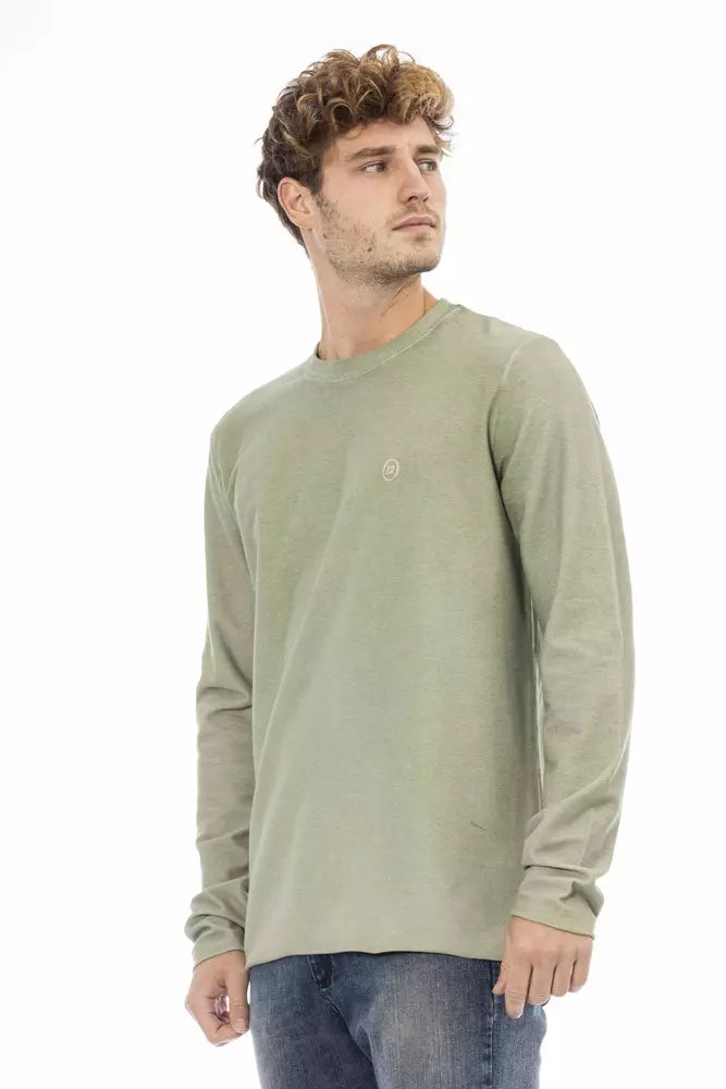 Distretto12 Green Cotton Men Sweater