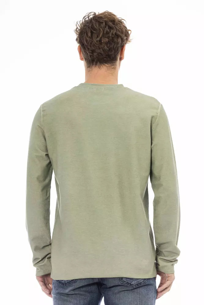 Distretto12 Green Cotton Men Sweater