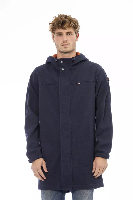 Distretto12 Blue Cotton Men Jacket