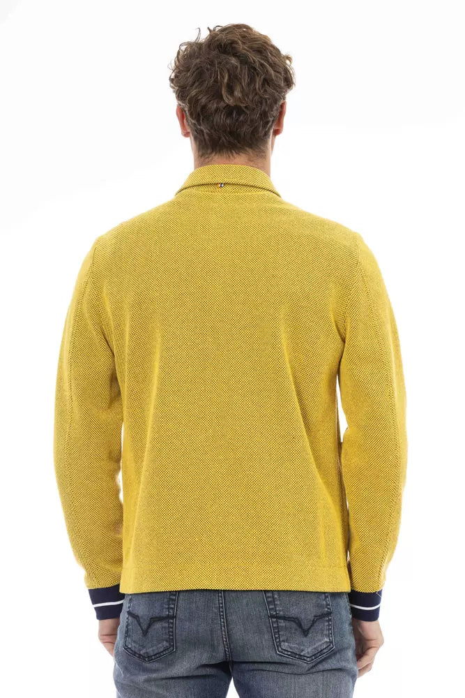 Distretto12 Yellow Cotton Men Jacket