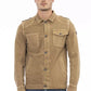 Distretto12 Brown Cotton Men Jacket