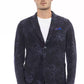 Distretto12 Blue Cotton Men Blazer