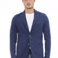 Distretto12 Blue Cotton Men Jacket