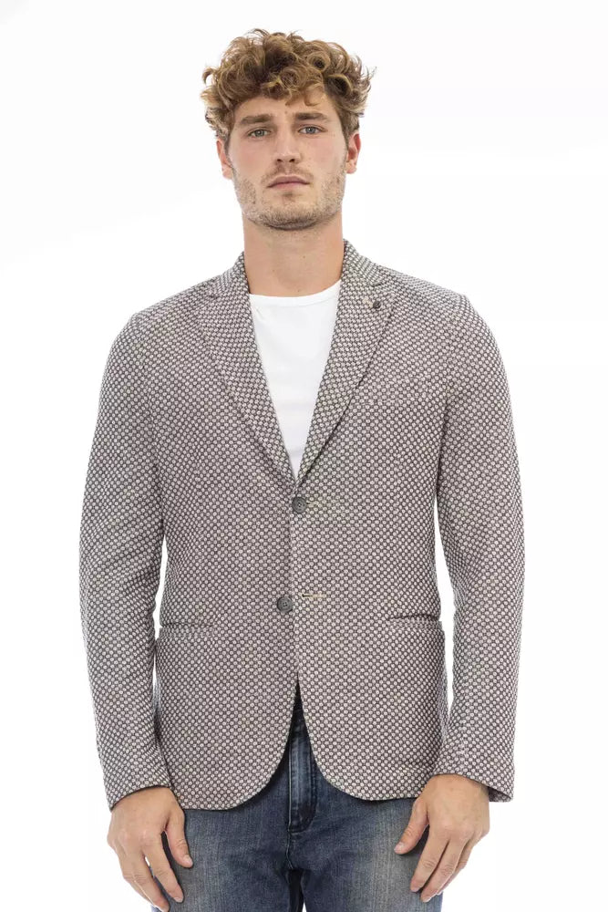 Distretto12 Beige Cotton Men Blazer