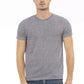 Distretto12 Blue Linen Men T-Shirt