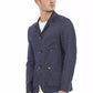 Distretto12 Blue Linen Men Blazer