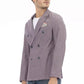 Distretto12 Purple Cotton Men Blazer