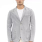 Distretto12 Gray Cotton Mens Blazer