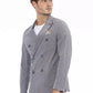 Distretto12 Blue Cotton Men Blazer