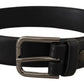 Dolce & Gabbana Elegant Black Leather Classic Belt