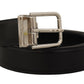 Dolce & Gabbana Elegant Black Leather Statement Belt