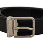 Dolce & Gabbana Elegant Black Leather Statement Belt