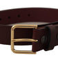 Dolce & Gabbana Chic Brown Leather Belt – Timeless Elegance