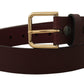 Dolce & Gabbana Chic Brown Leather Belt – Timeless Elegance