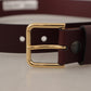 Dolce & Gabbana Chic Brown Leather Belt – Timeless Elegance