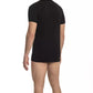 Cavalli Class Black Cotton Men T-Shirt