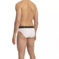 Cavalli Class White Cotton Men Brief