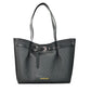 Michael Kors Emilia Large Black Signature PVC East West Tote Bag Purse