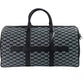 Michael Kors Cooper Black Signature Jacquard Canvas Duffle Travel Luggage Bag