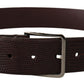 Dolce & Gabbana Elegant Dark Brown Leather Belt