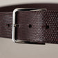 Dolce & Gabbana Elegant Dark Brown Leather Belt