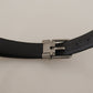 Dolce & Gabbana Elegant Velvet Designer Belt