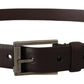 Dolce & Gabbana Elegant Dark Brown Leather Belt