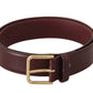 Dolce & Gabbana Elegant Leather Belt with Metal Buckle