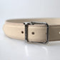 Dolce & Gabbana Chic Beige Italian Leather Belt