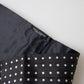 Dolce & Gabbana Elegant Silk Black & White Polka Dot Cummerbund