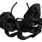 Dolce & Gabbana Elegant Silk Black Bow Diadem Headpiece