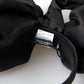 Dolce & Gabbana Elegant Silk Black Bow Diadem Headpiece