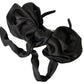 Dolce & Gabbana Elegant Silk Black Bow Diadem Headpiece