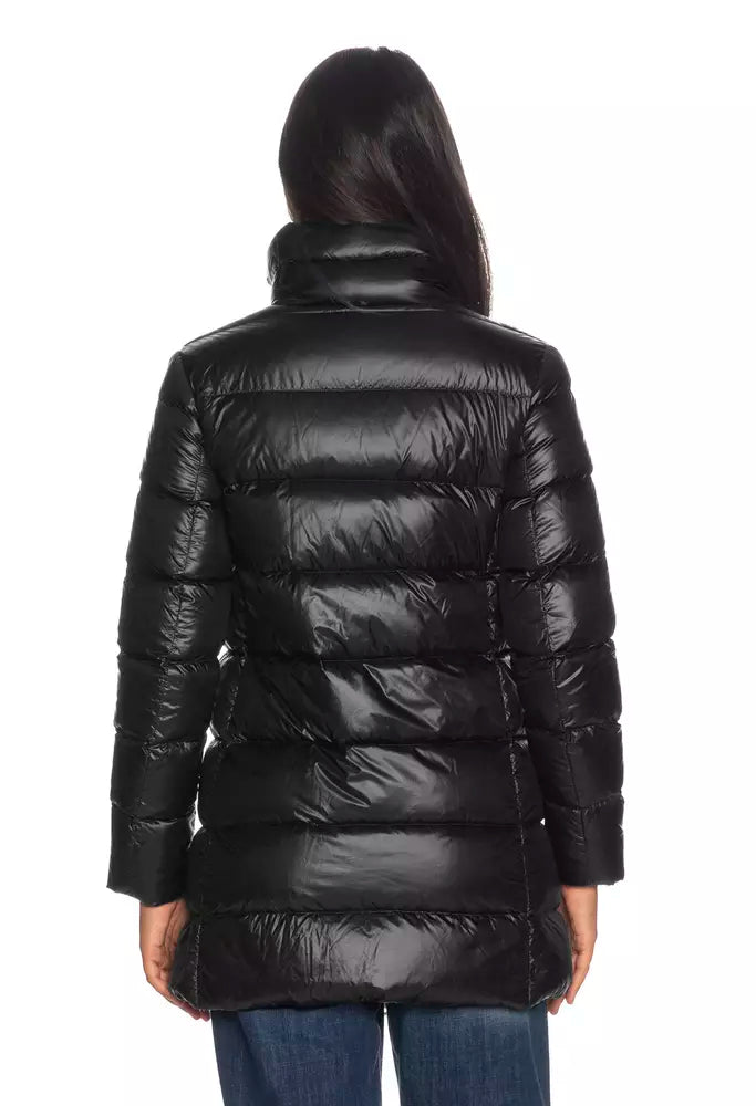 Refrigiwear Elegant Long Ellis Black Down Jacket