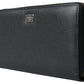 Dolce & Gabbana Elegant Black Leather Zip Wallet