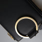 Dolce & Gabbana Elegant Black Leather Cardholder with Zip Detail