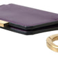 Dolce & Gabbana Purple Leather French Flap Wallet